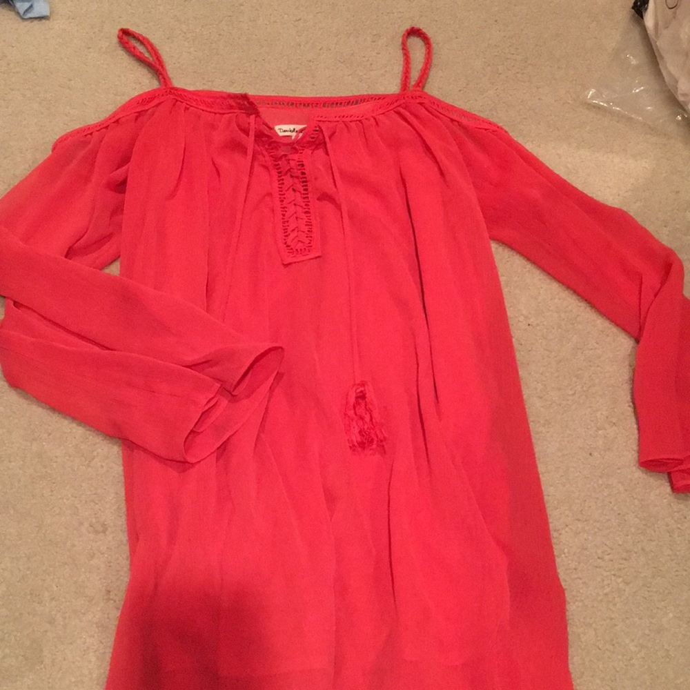 Flowy salmon dress